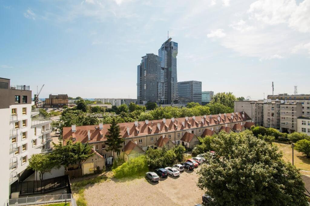 Luksusowy Penthouse Z Jacuzzi I Widokiem Na Morze Appartement Gdynia Buitenkant foto